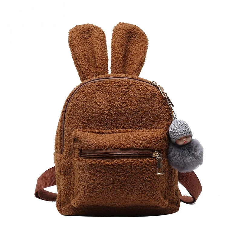 Sac à dos en peluche oreilles de lapin - Kimelou