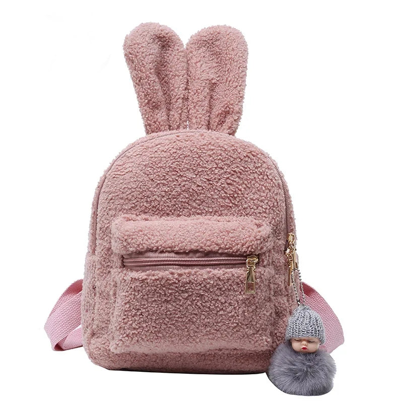 Sac à dos en peluche oreilles de lapin - Kimelou
