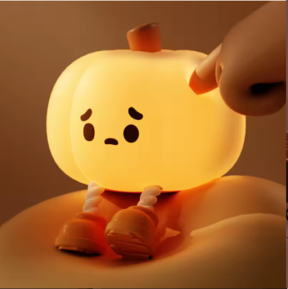 🎃 Petite Citrouille Veille – Veilleuse Halloween pour Bébé 🍁