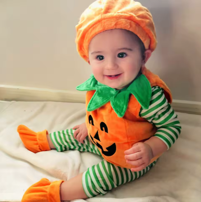 🎃 Citrouiboo – Déguisement de Citrouille pour Bébé 🧡