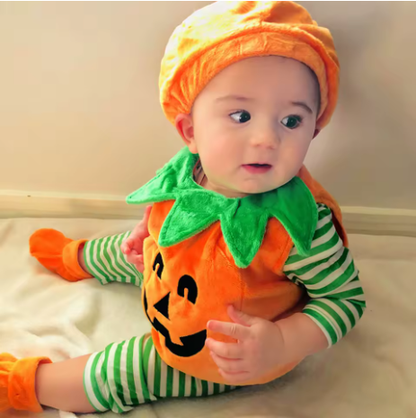 🎃 Citrouiboo – Déguisement de Citrouille pour Bébé 🧡