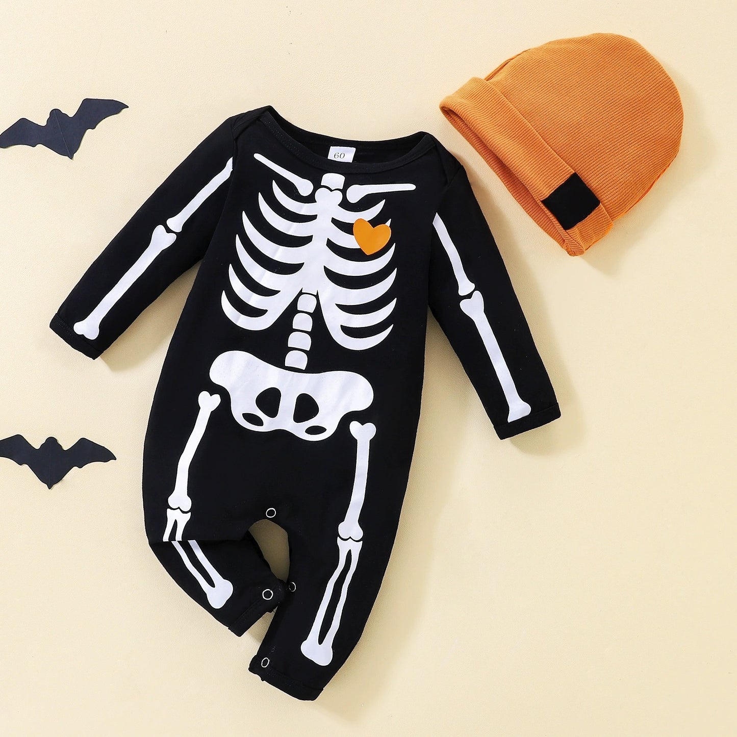 💀 MiniSquelettou – Pyjama Halloween pour Bébé 🎃