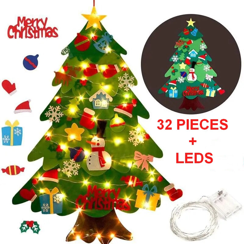Albero di Natale illuminato Montessori (32 pezzi) 
