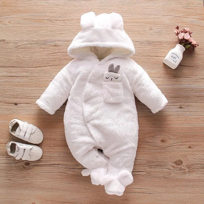 Barboteuse en coton à capuche pour bébé | BABYRABBIT - Kimelou