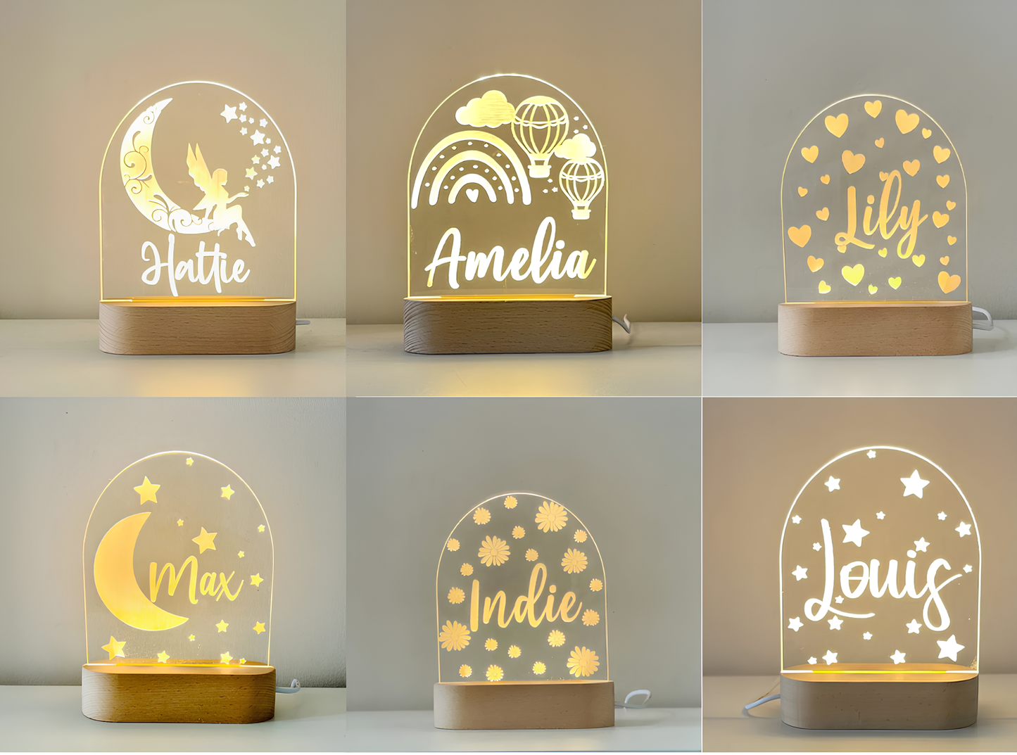 Veilleuse Lovelylamp - Prénom personnalisable - Kimelou