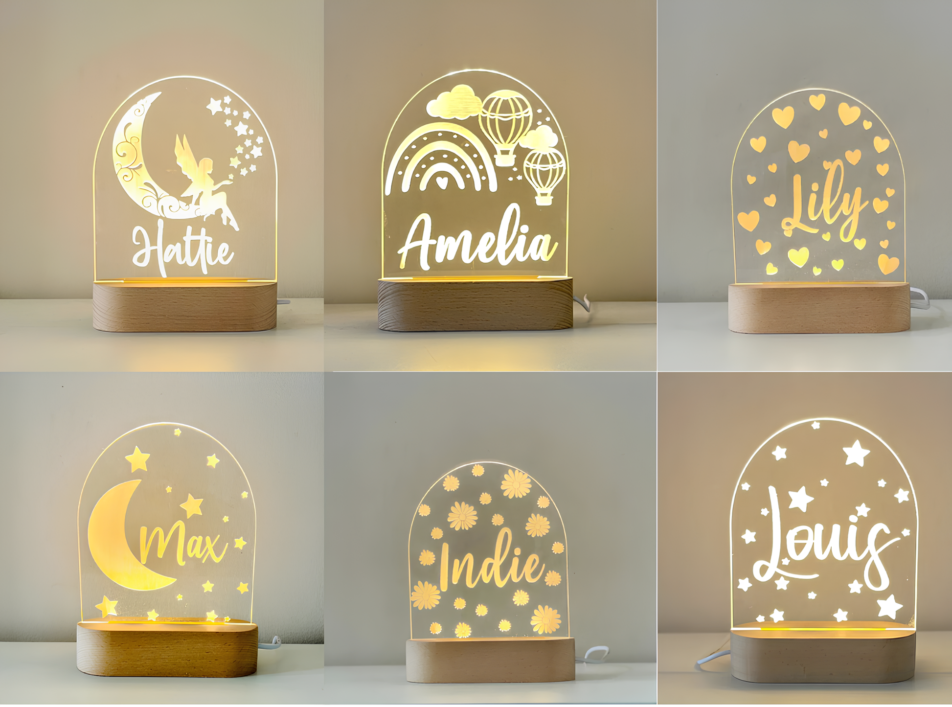 Veilleuse Lovelylamp - Prénom personnalisable - Kimelou
