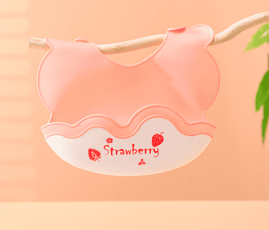 Bavoirs en silicone | STRAWBERRY - Kimelou