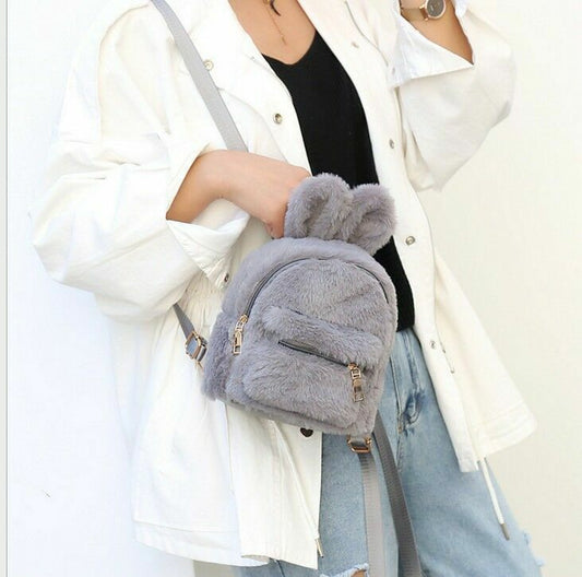 Sac à dos en peluche oreilles de lapin - Kimelou