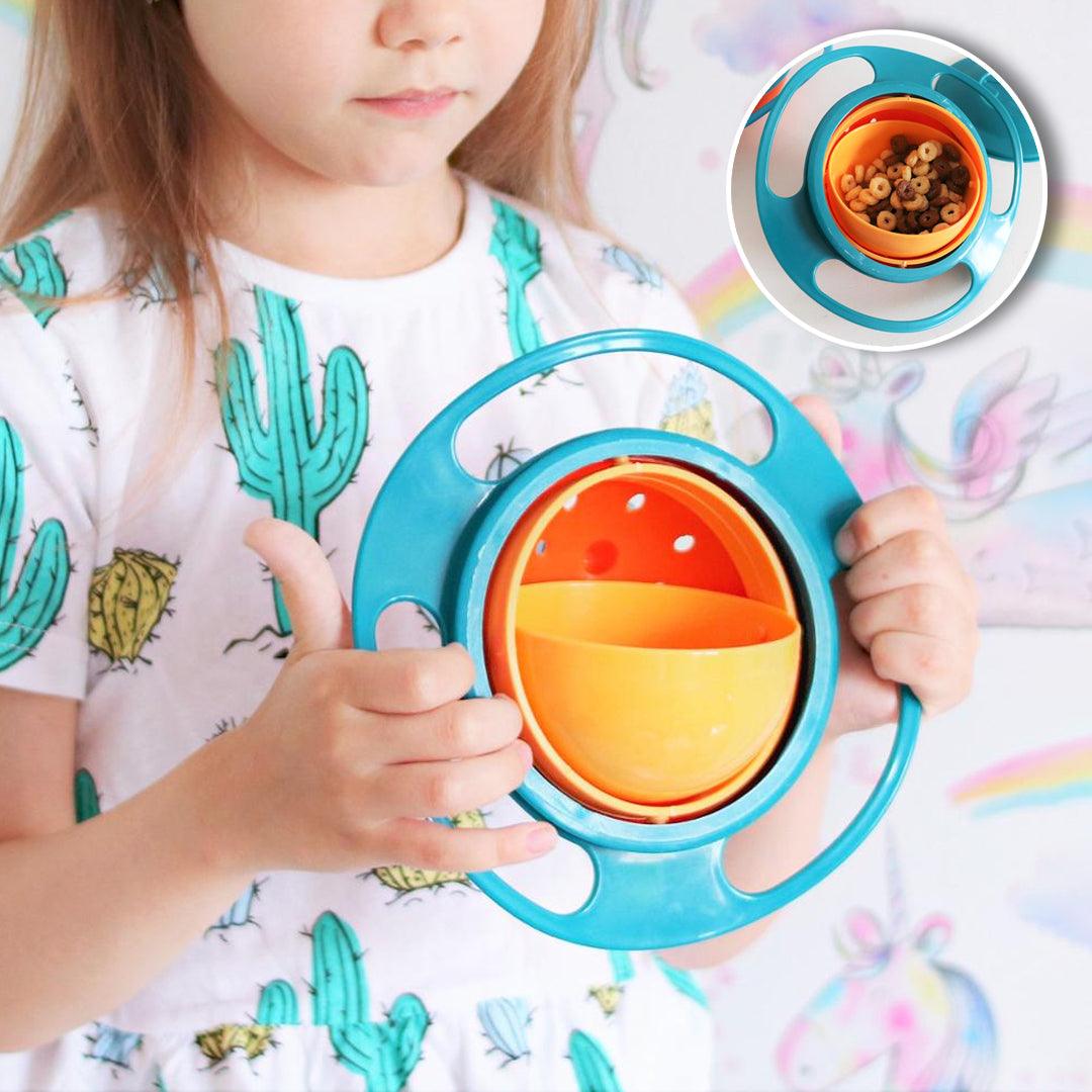 DMZK Anti-Renversement Propre Bol Rotatif, 360 ° Enfants Évitez Les  Aliments Renverser pour Nourrir Bébé sans : : Bébé et Puériculture